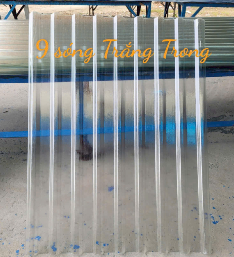 Tôn nhựa lấy sáng 9 sóng