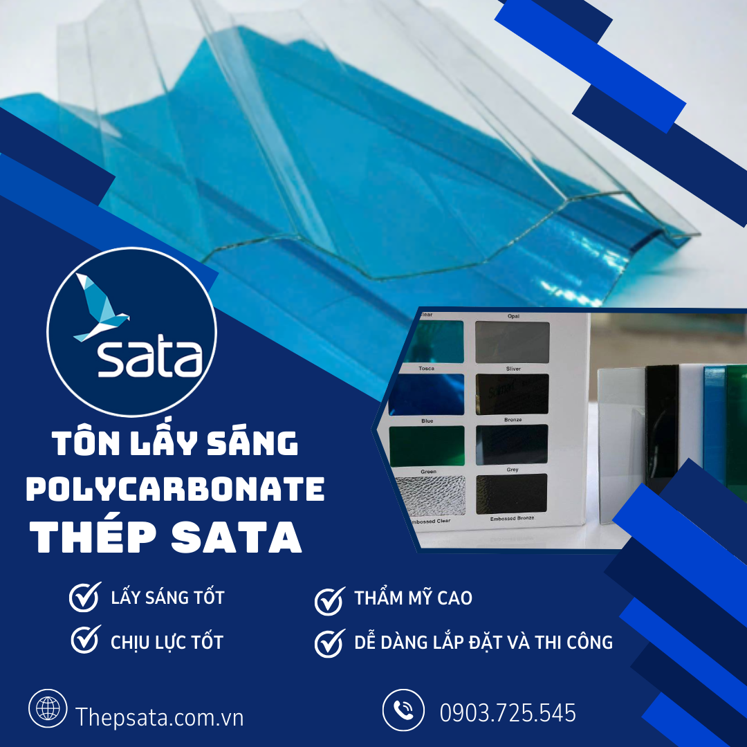 TÔN LẤY SÁNG POLYCARBONATE TÔN LẤY SÁNG POLYCARBONATE