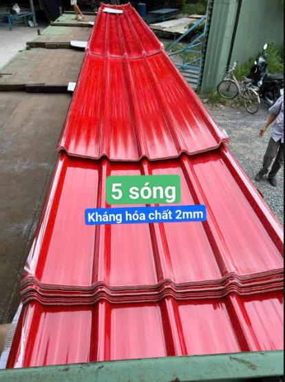 Tôn Nhựa Lấy Sáng 5 Sóng
