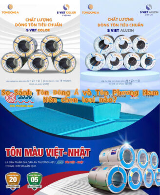 So Sánh Giá Tôn Việt Nhật & Các Hãng Khác