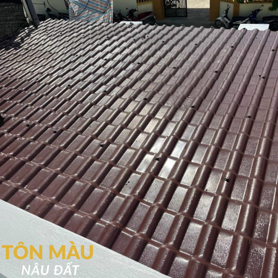 Tôn màu nâu đất Tôn màu nâu đất