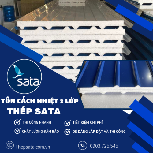 TÔN CÁCH NHIỆT 2 LỚP