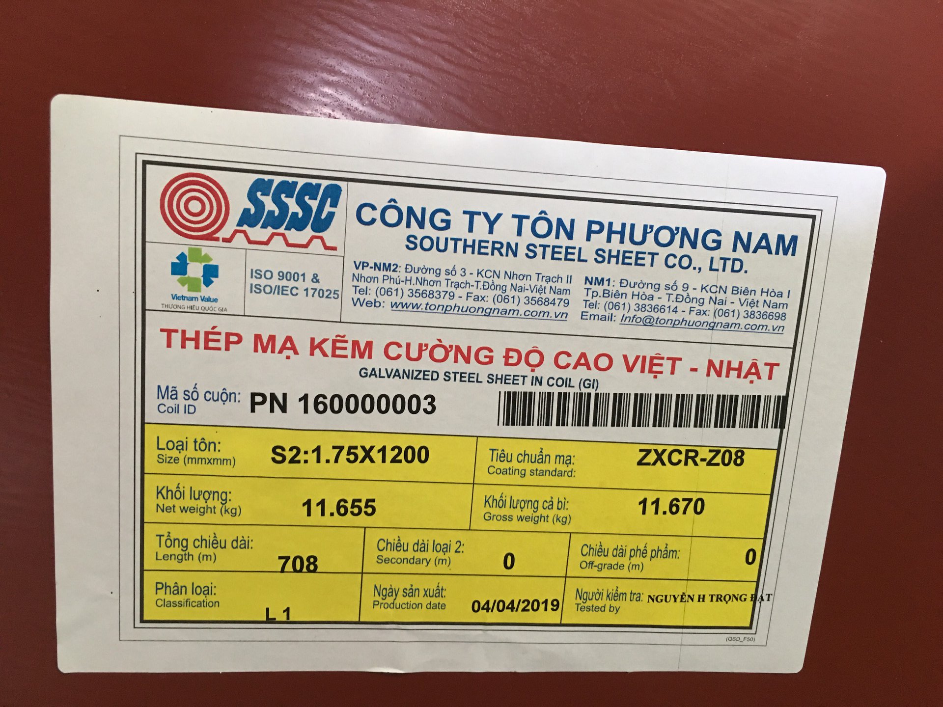 Tôn Việt Nhật 2025 Tôn Việt Nhật 2025