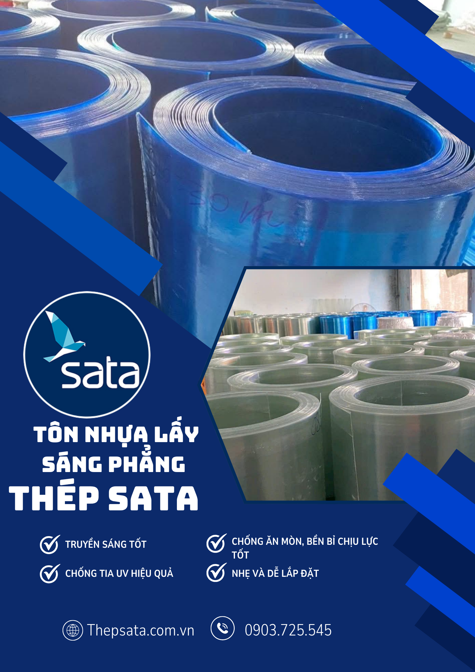 tôn nhựa lấy sáng phẳng tôn nhựa lấy sáng phẳng