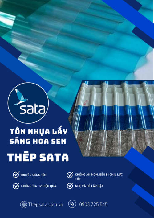 Tôn Nhựa Lấy Sáng Hoa Sen