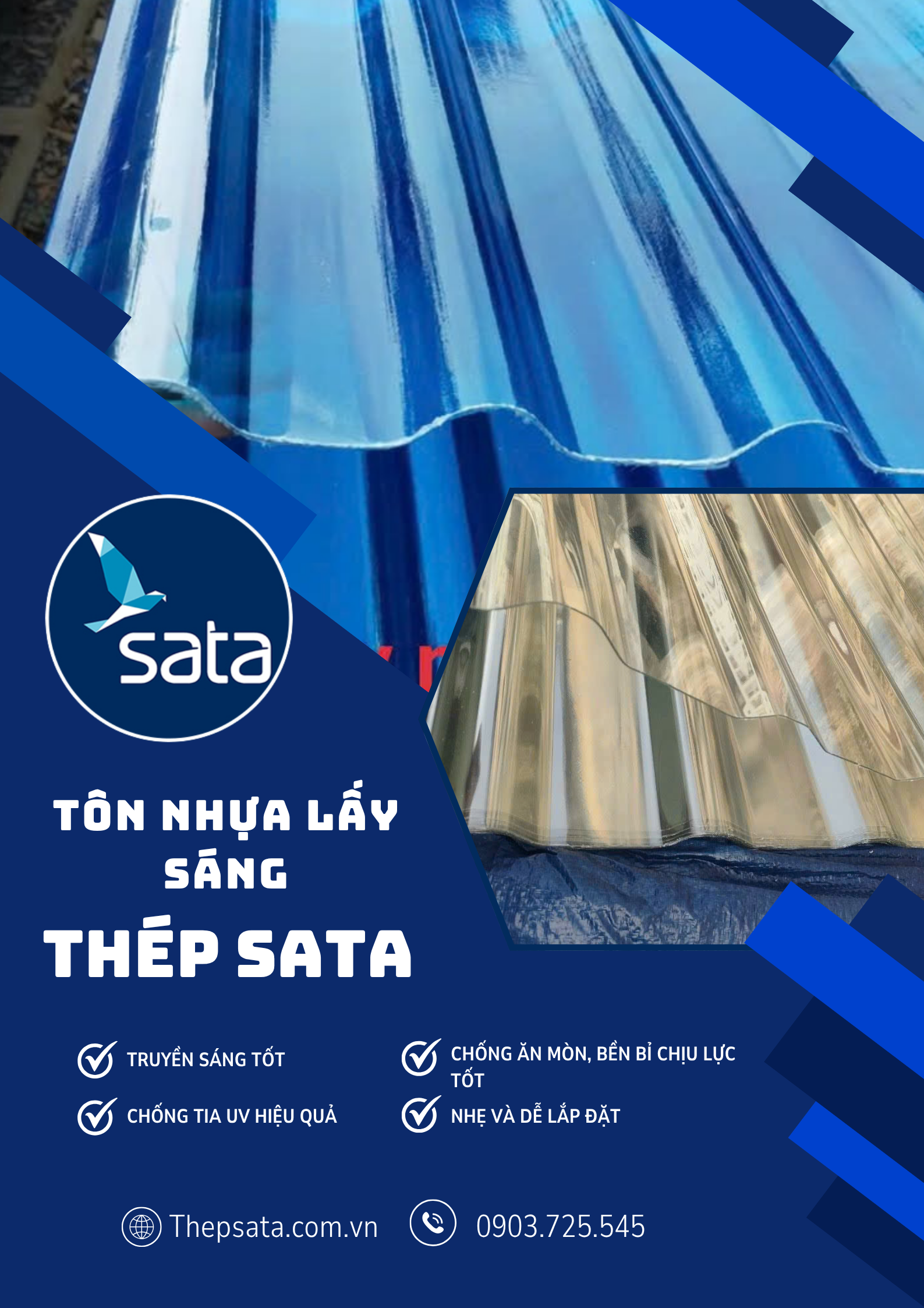 Tôn nhựa lấy sáng Tôn nhựa lấy sáng