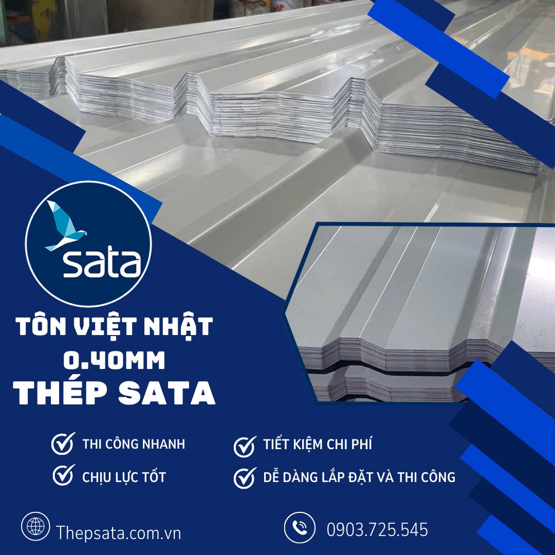 Tôn Việt Nhật 0.40mm Tôn Việt Nhật 0.40mm