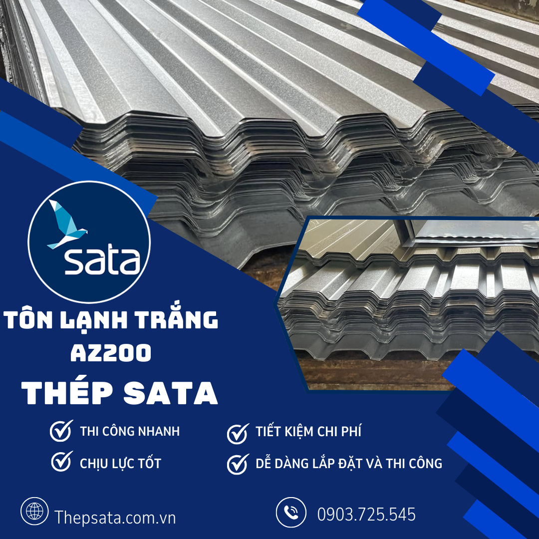 Tôn lạnh trắng AZ200 Tôn lạnh trắng AZ200