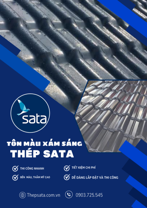 Tôn màu xám sáng