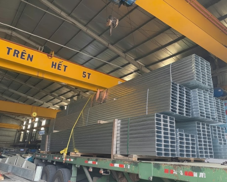 Thép SATA cung cấp xà gồ cho nhiều công trình lớn nhỏ tại TP.HCM và các tỉnh miền Nam