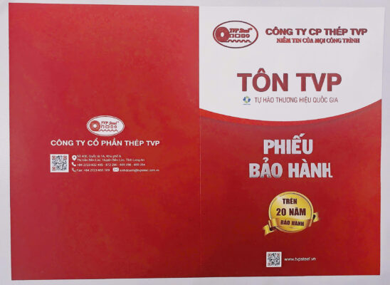 Phiếu bảo hành Tôn Việt Úc